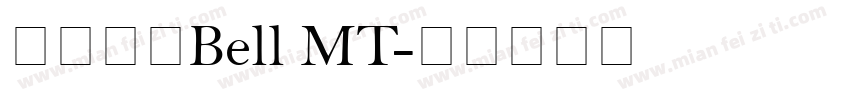 英文字体Bell MT字体转换